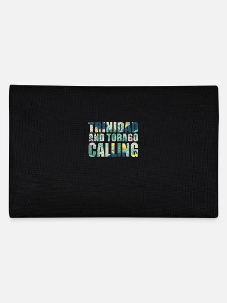 Trinidad und Tobago Souvenir Urlaub - Federtasche - Schwarz - Hinten