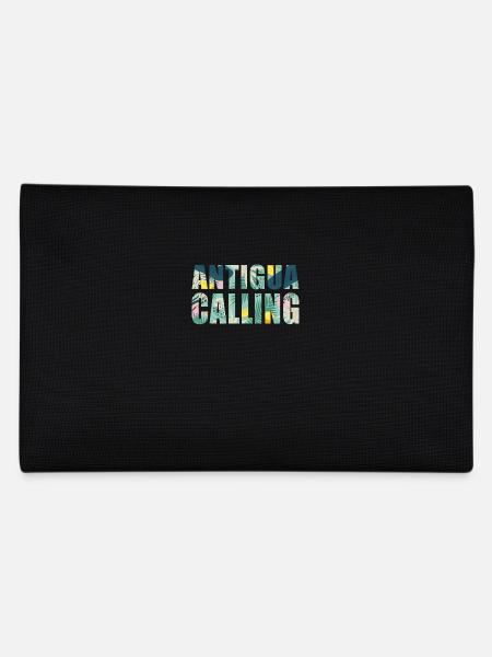 Antigua Souvenir Urlaub Antigua Calling - Federtasche - Schwarz - Hinten