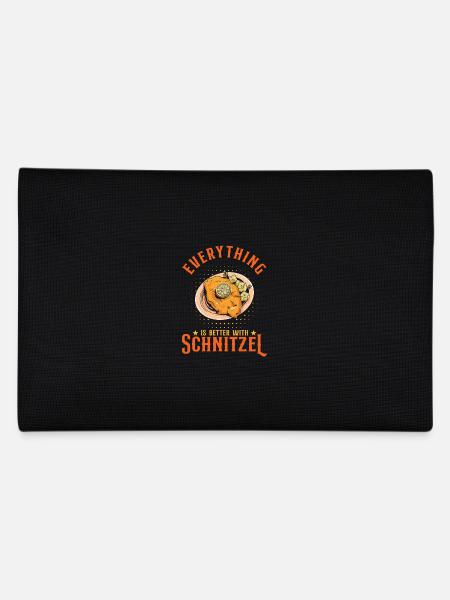 Everything Is Better With Schnitzel - Pencil Case - black - Back