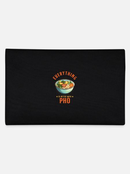 Alles ist besser mit Pho Vietnamesisches Essen - Federtasche - Schwarz - Hinten
