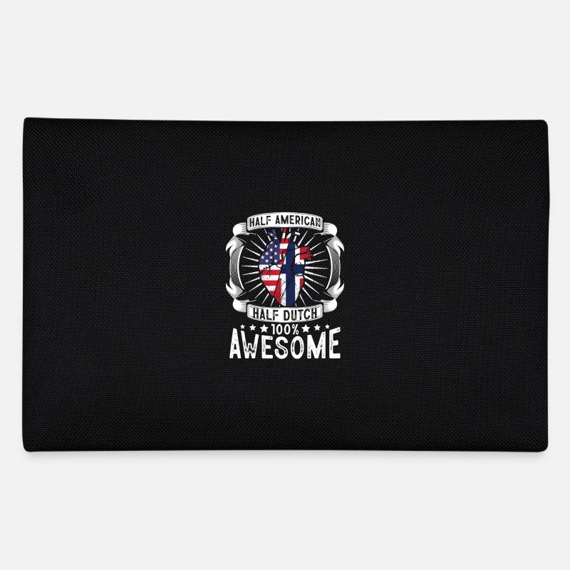 Pays-Bas Drapeau des États-Unis - Moitié Américain Moitié Néerlandais Trousse