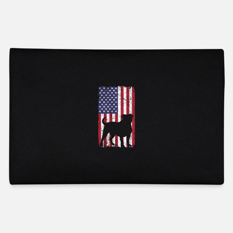 Bouledogue américain avec drapeau des États-Unis Trousse