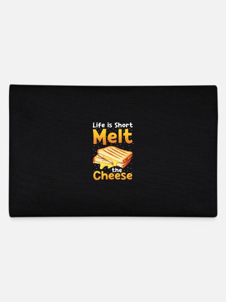 Sandwich Käse Grillkäse Brot - Federtasche - Schwarz - Hinten