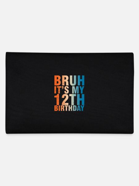 Bruh c’est mon 12e anniversaire - Trousse - noir - Dos