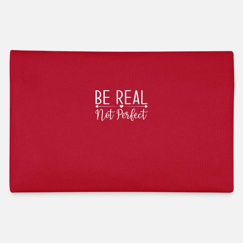Message de motivation Be Real Not Perfect Trousse