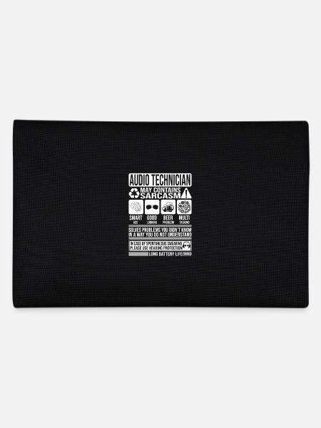 Technicien Audio Sarcasme drôle Cadeau Audio - Trousse - noir - Dos