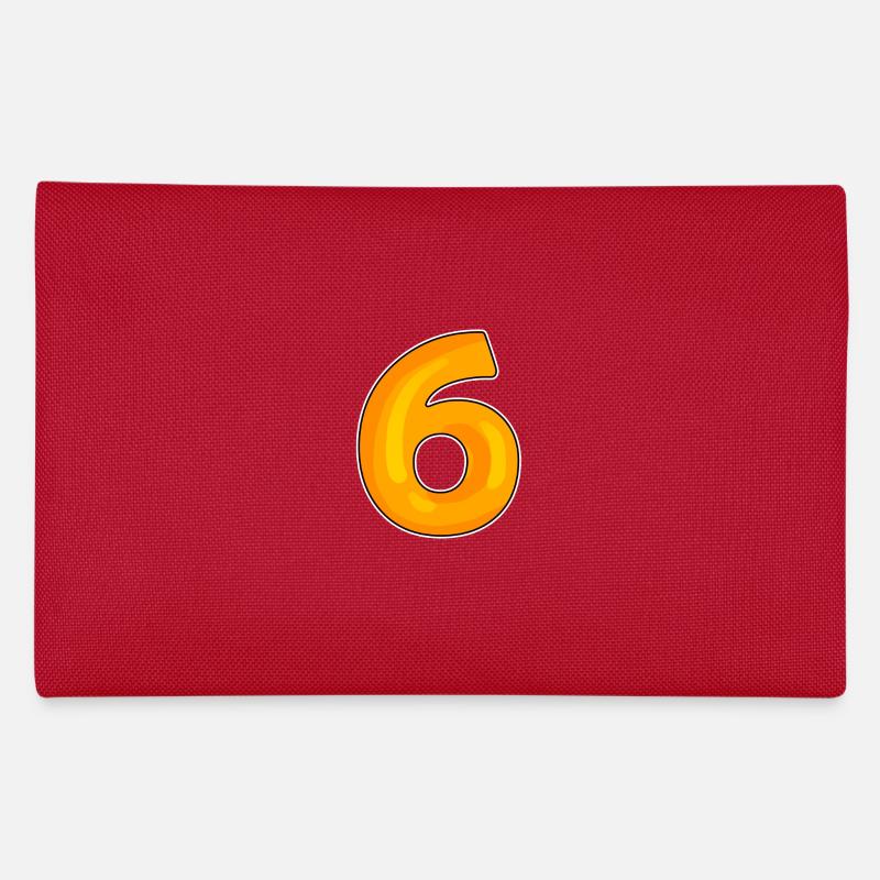 Sechs Zahl 6 Nummer Federtasche