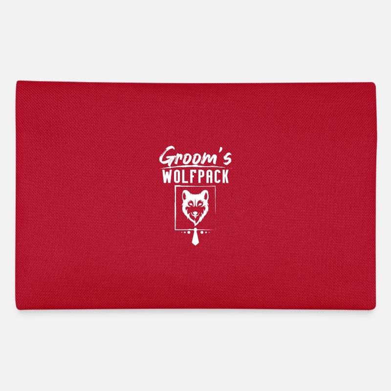 Groom Wedding Squad Party The Groom's Wolfpack Federtasche