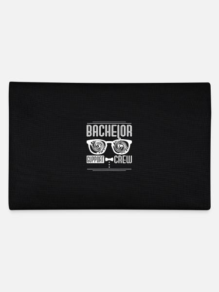 Groom Wedding Squad Party Bachelor Support Crew - Federtasche - Schwarz - Hinten