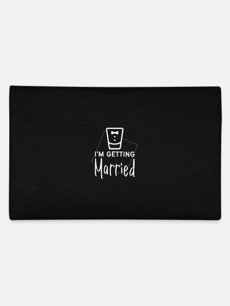 Groom Groomsmen I'm getting married - Pencil Case - black - Back