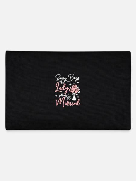 Team Bride This lady Is Getting Married - Pencil Case - black - Back