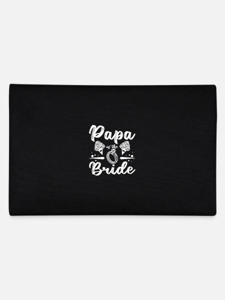 Father Dad of the Bride Papa of the Bride - Pencil Case - black - Back