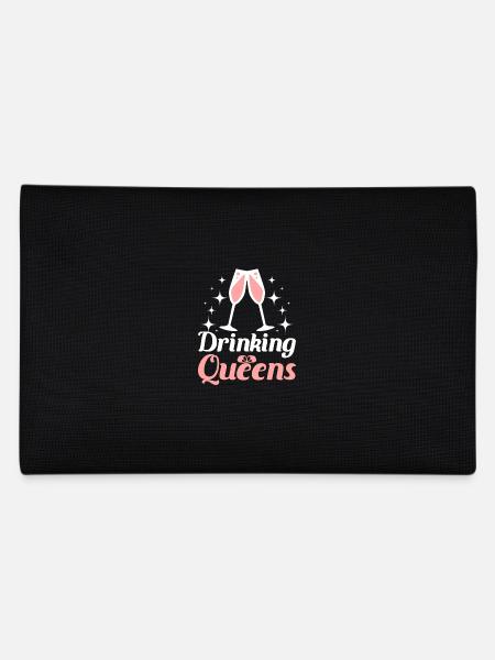 Douche nuptiale Équipe Bride Demoiselle d’honneur Drinking Queen - Trousse - noir - Dos