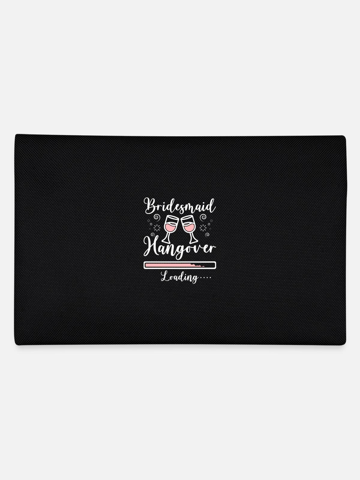 Team Bride Bridesmaid Hangover Loading - Federtasche - Schwarz - Hinten