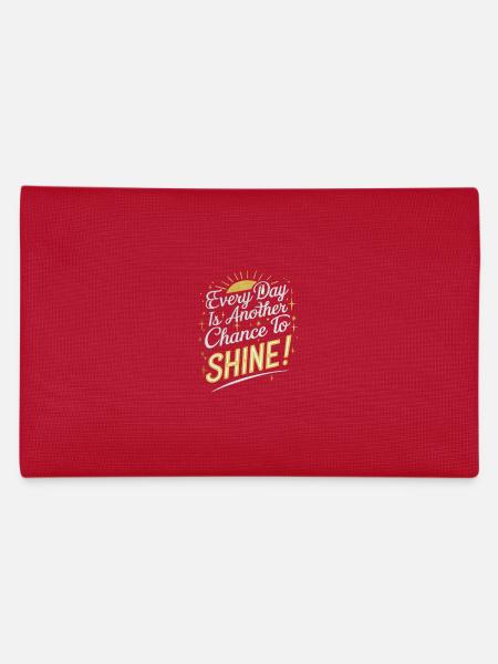 Every day is your chance to shine - Pencil Case - red - Back
