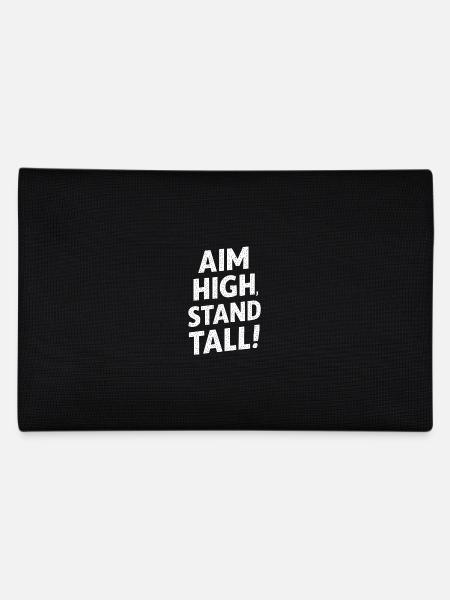 Aim High, Stand Great - Pencil Case - black - Back