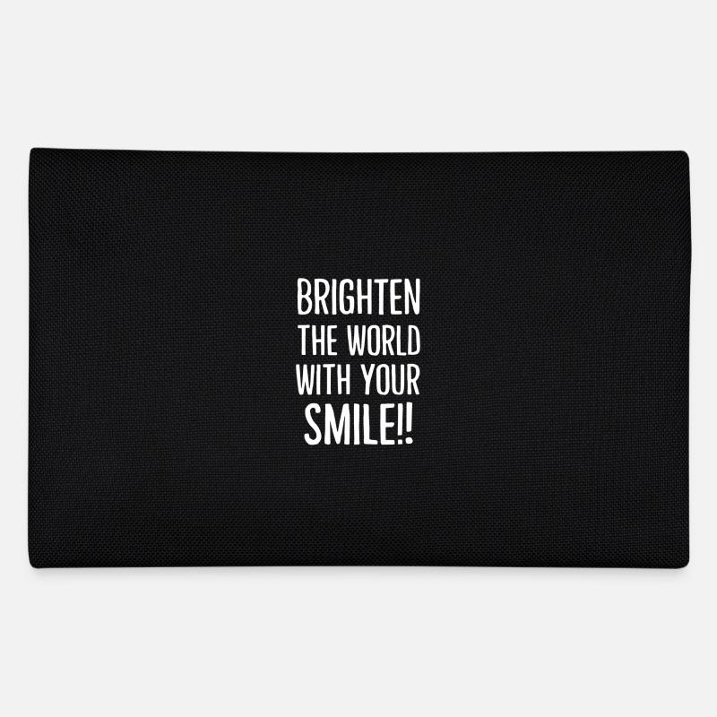Erhelle Die Welt Mit Deinem Lächeln - Federtasche - Schwarz
