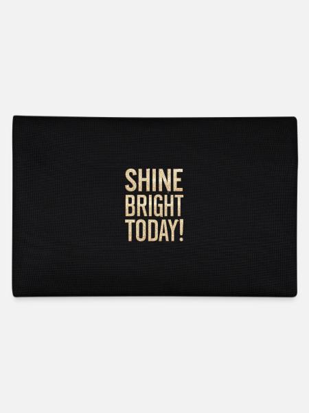 Shine Bright Today Glitter Effect - Pencil Case - black - Back