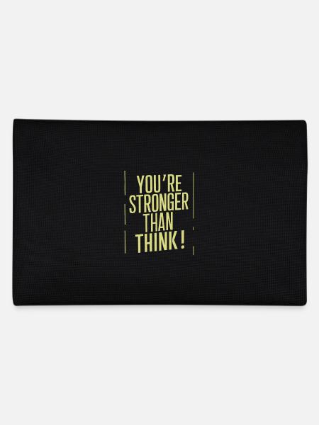 You're stronger than you think Motivation - Pencil Case - black - Back