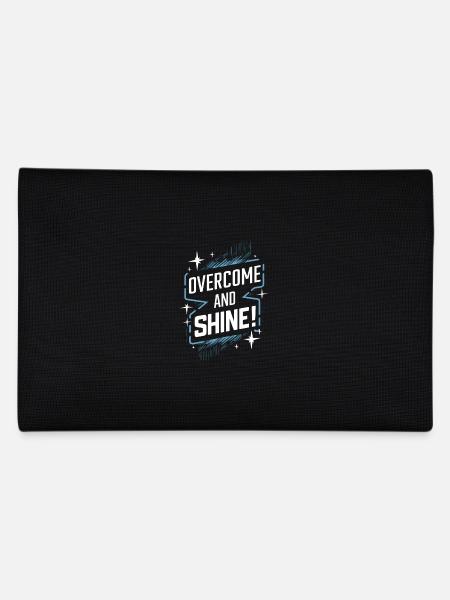 Overcome and radiate motivation - Pencil Case - black - Back