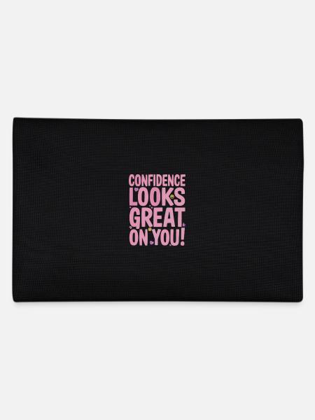 Self-confidence suits you very well - Pencil Case - black - Back
