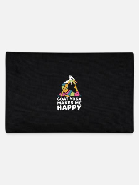 Goat Yoga Makes Me Happy - Pencil Case - black - Back