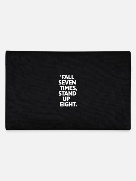 Chute sept fois Debout Huit Motivation - Trousse - noir - Dos