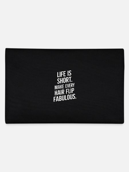 Live short and be fabulous - Pencil Case - black - Back