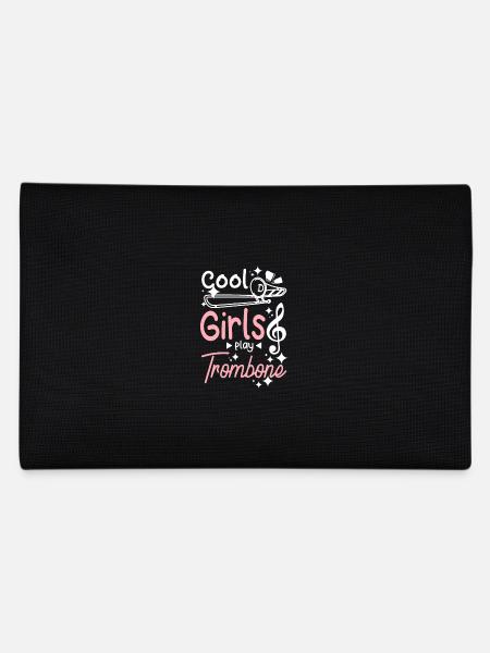 Trombonist Cool girls play trombone - Federtasche - Schwarz - Hinten