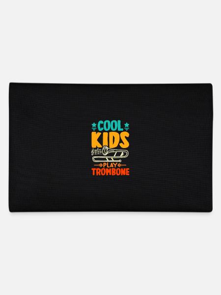 children Trombonist Cool kids play trombone - Federtasche - Schwarz - Hinten