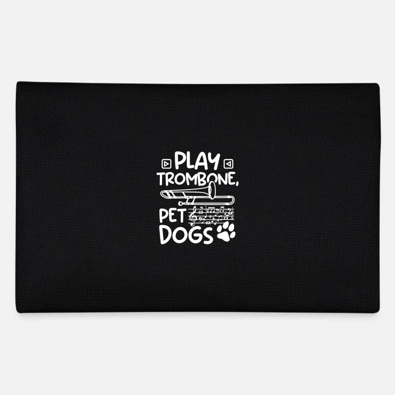 Chien amoureux tromboniste jouer trombone chiens de compagnie Trousse
