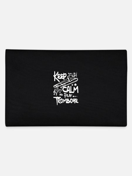 Trombonist Keep calm and play trombone - Federtasche - Schwarz