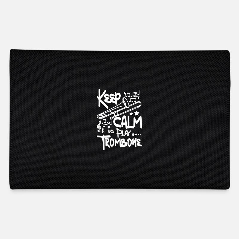Trombonist Keep calm and play trombone - Federtasche - Schwarz