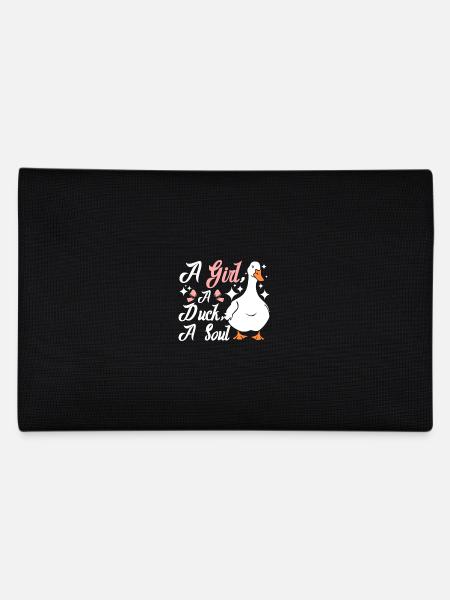 Une fille, un canard, une âme - Trousse - noir - Dos