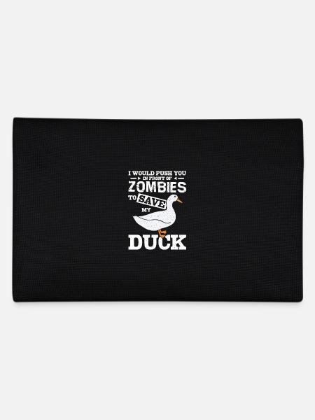Je te pousse devant les zombies pour sauver mon canard - Trousse - noir - Dos