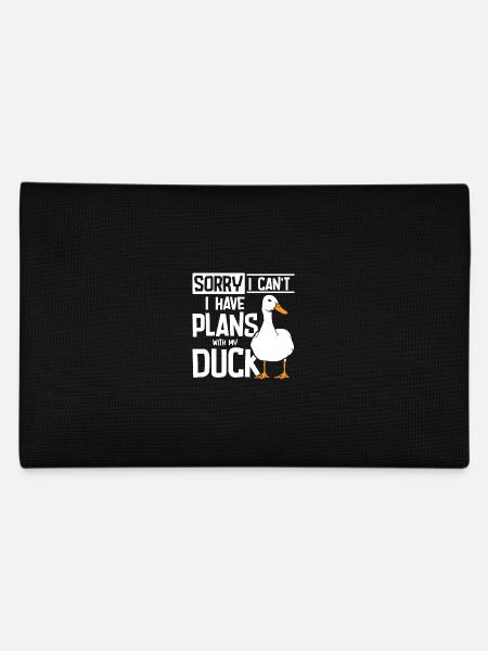 Désolé, je ne peux pas, j’ai des plans avec mon canard - Trousse - noir - Dos