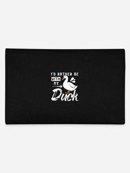 Je préfère être avec mon canard pékin de compagnie - Trousse - noir - Dos