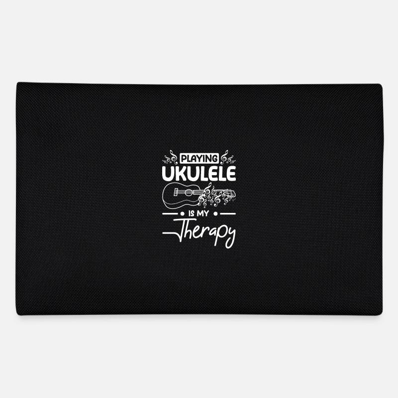 Playing ukulele is my therapy Federtasche