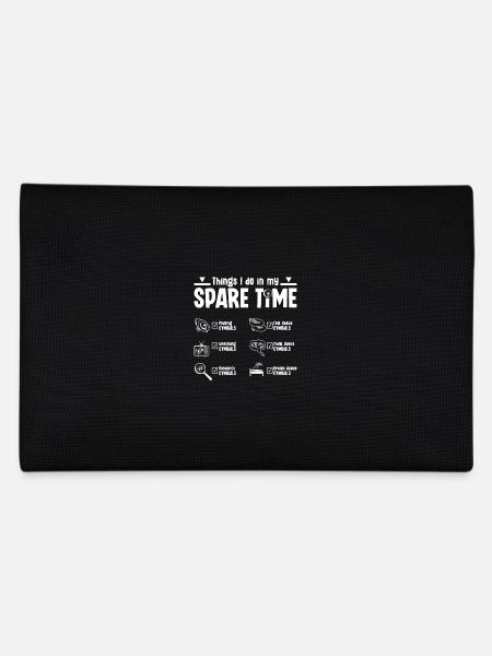 Things I do in my spare time playing Cymbals - Pencil Case - black - Back