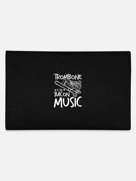 Trombone is the bacon of music - Federtasche - Schwarz - Hinten