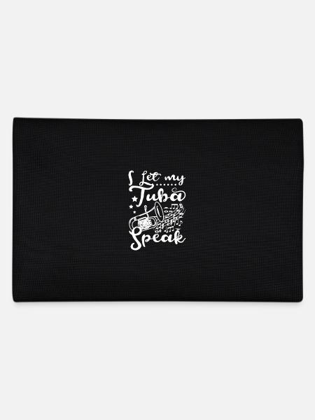 I let my Tuba speak - Federtasche - Schwarz - Hinten