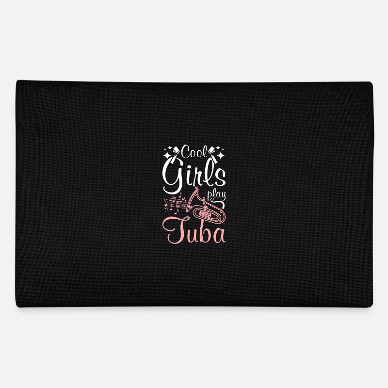 Cool girls play tuba - Federtasche - Schwarz