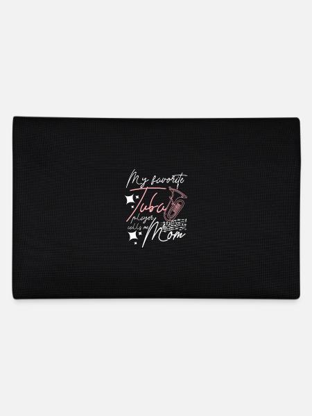 My favorite tuba player calls me mom - Pencil Case - black - Back