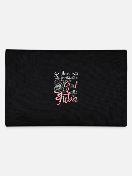 Never underestimate a girl with a tuba - Federtasche - Schwarz - Hinten