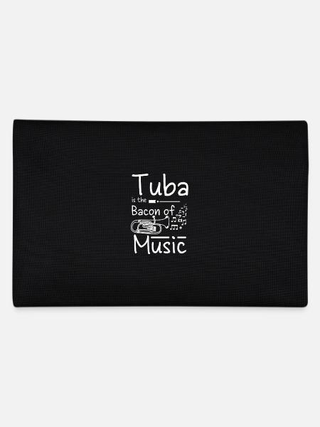 Le tuba est le bacon de la musique - Trousse - noir - Dos