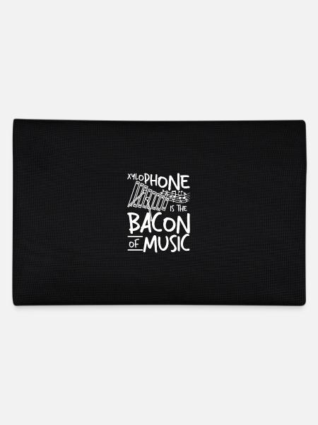 Xylophone is the bacon of music - Federtasche - Schwarz - Hinten