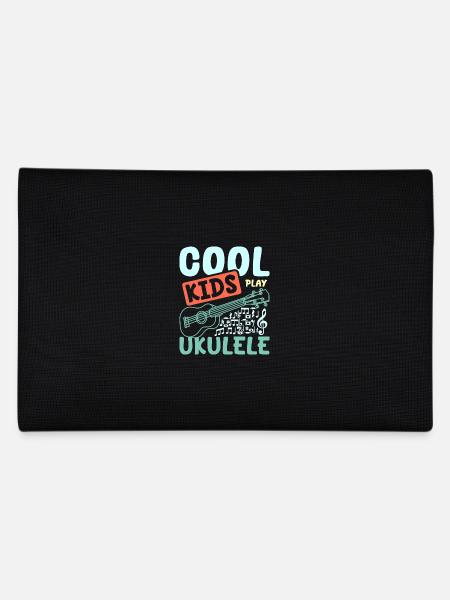 children Cool kids play Ukulele - Pencil Case - black - Back