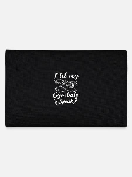 I let my cymbals speak Cymbal Player - Pencil Case - black - Back