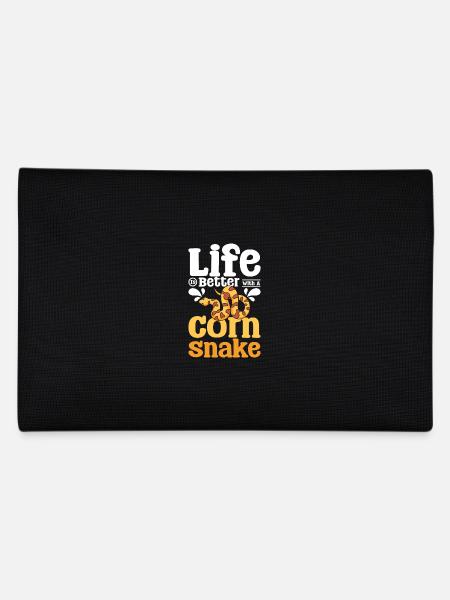 La vie est meilleure avec un serpent des blés - Trousse - noir - Dos