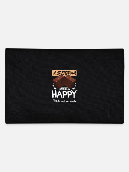 Brownies make me happy you, not so much - Pencil Case - black - Back
